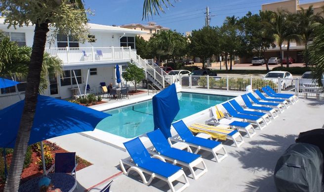 Sea Spray Inn, Pool-Side Exterior