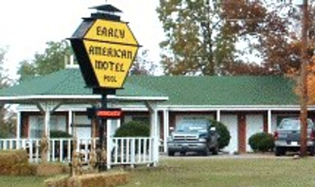 Early American Motel Exterior