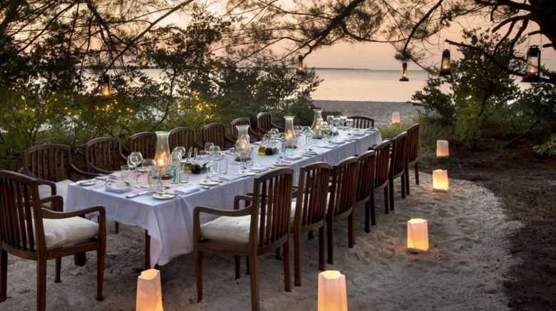 <b>andBeyond Mnemba Island Lodge Restaurant</b>