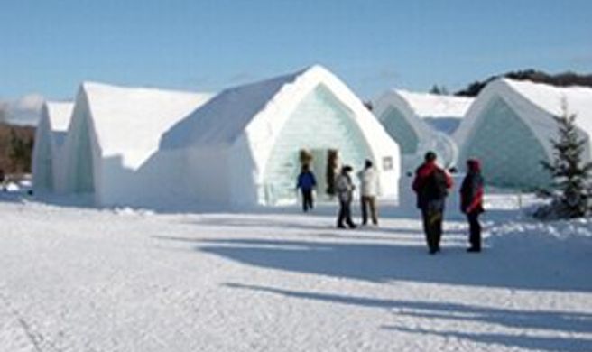 Hotel de Glace Exterior