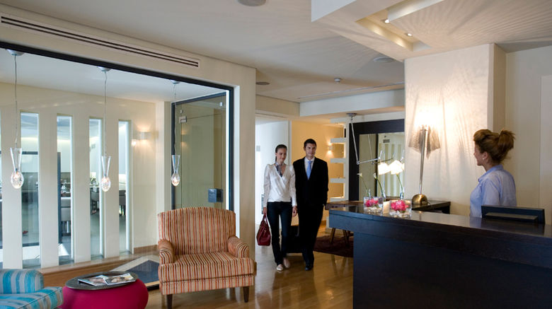 O and B Athens Boutique Hotel Lobby