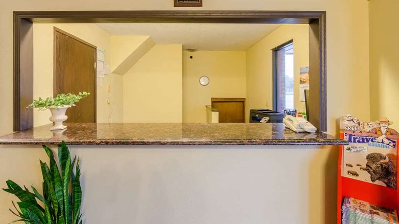 <b>Rodeway Inn Mitchell Lobby</b>. Images powered by <a href="https://iceportal.shijigroup.com/" title="IcePortal" target="_blank">IcePortal</a>.