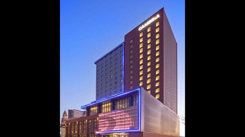 Cambria hotel/suites Nashville Downtown Exterior. Images powered by <a href="https://iceportal.shijigroup.com" target="_blank" rel="noopener">Ice Portal</a>.