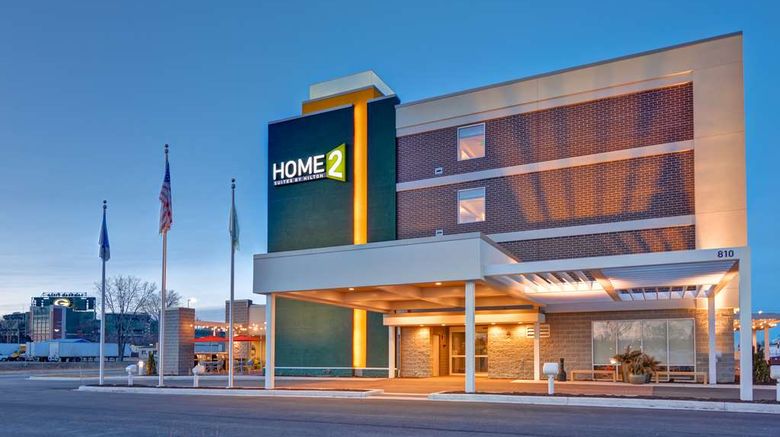 Home2 Suites Green Bay Exterior. Images powered by <a href="https://iceportal.shijigroup.com" target="_blank" rel="noopener">Ice Portal</a>.