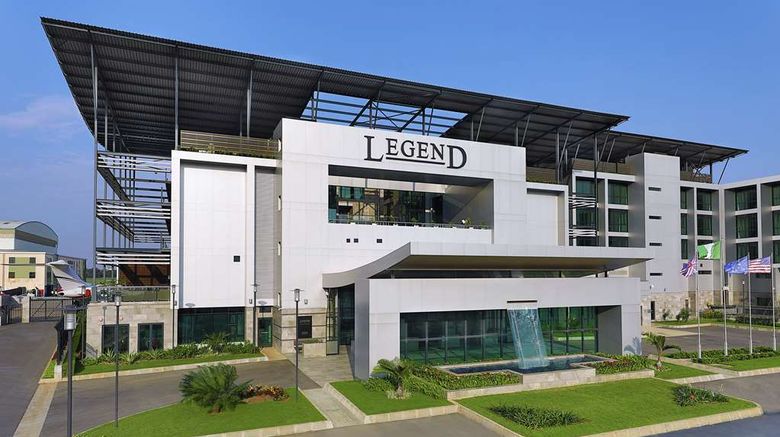 <b>Legend Hotel Lagos Airport Exterior</b>. Images powered by <a href="https://iceportal.shijigroup.com/" title="IcePortal" target="_blank">IcePortal</a>.