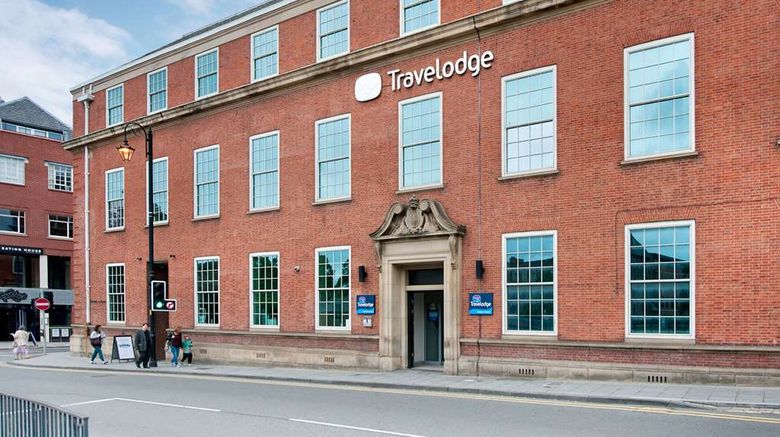 Travelodge Chester Central Exterior. Images powered by <a href="https://iceportal.shijigroup.com" target="_blank" rel="noopener">Ice Portal</a>.