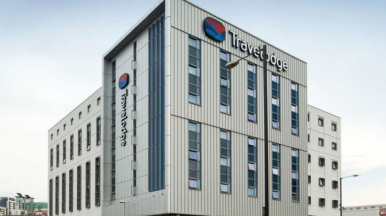 Travelodge Manchester Central Arena Exterior. Images powered by <a href="http://web.iceportal.com" target="_blank" rel="noopener">Ice Portal</a>.