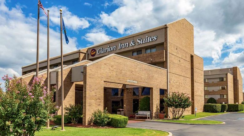 Clarion Inn  and  Suites Tulsa Central Exterior. Images powered by <a href="https://iceportal.shijigroup.com" target="_blank" rel="noopener">Ice Portal</a>.