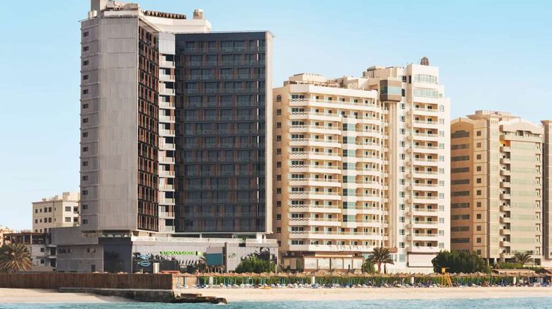 <b>Wyndham Garden Ajman Corniche Exterior</b>. Images powered by <a href="https://iceportal.shijigroup.com/" title="IcePortal" target="_blank">IcePortal</a>.