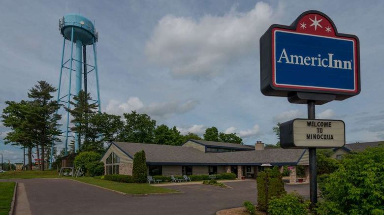 AmericInn by Wyndham Minocqua Exterior. Images powered by <a href="https://iceportal.shijigroup.com" target="_blank" rel="noopener">Ice Portal</a>.