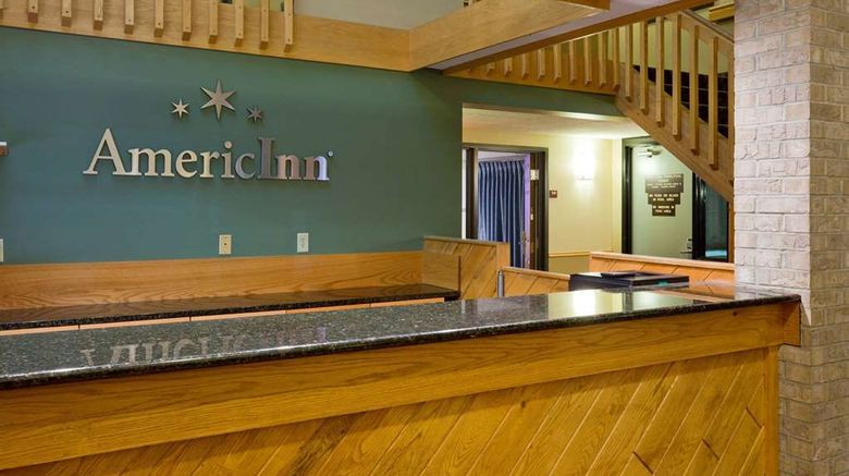 <b>AmericInn by Wyndham Rice Lake Lobby</b>. Images powered by <a href="https://iceportal.shijigroup.com/" title="IcePortal" target="_blank">IcePortal</a>.