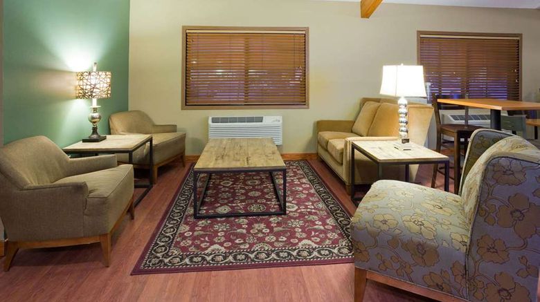 <b>AmericInn by Wyndham Rice Lake Lobby</b>. Images powered by <a href="https://iceportal.shijigroup.com/" title="IcePortal" target="_blank">IcePortal</a>.