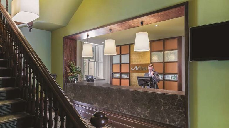 <b>Adina Apartment Hotel Adelaide Treasury Lobby</b>. Images powered by <a href="https://iceportal.shijigroup.com/" title="IcePortal" target="_blank">IcePortal</a>.
