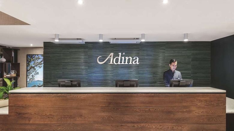 <b>Adina Apartment Hotel Auckland Britomart Lobby</b>. Images powered by <a href="https://iceportal.shijigroup.com/" title="IcePortal" target="_blank">IcePortal</a>.
