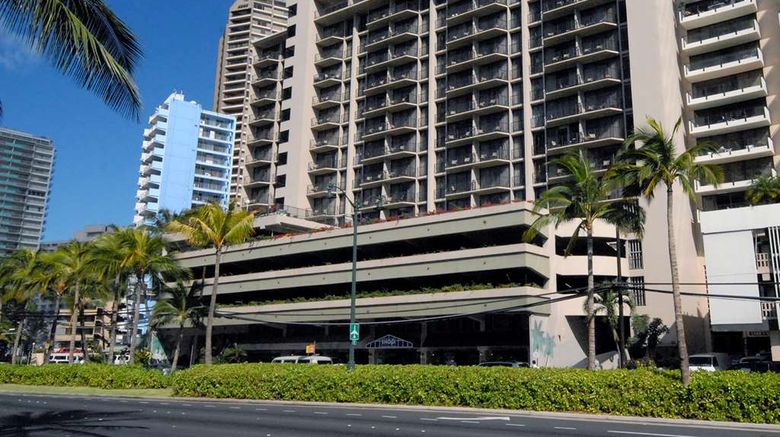 Aqua Palms Waikiki Exterior. Images powered by <a href="https://iceportal.shijigroup.com" target="_blank" rel="noopener">Ice Portal</a>.