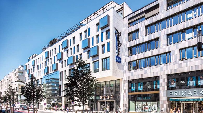 Radisson Blu Hotel Mannheim Exterior. Images powered by <a href="https://iceportal.shijigroup.com" target="_blank" rel="noopener">Ice Portal</a>.