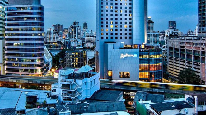 Radisson Blu Plaza Bangkok Exterior. Images powered by <a href="https://iceportal.shijigroup.com" target="_blank" rel="noopener">Ice Portal</a>.