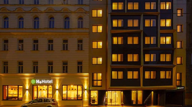 H+ Hotel Wien Exterior. Images powered by <a href="https://iceportal.shijigroup.com" target="_blank" rel="noopener">Ice Portal</a>.