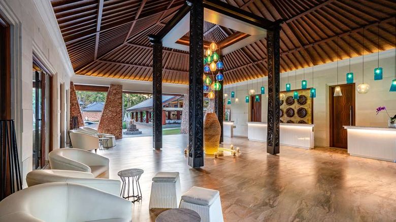 <b>Wyndham Sundancer Resort Lombok Lobby</b>. Images powered by <a href=https://www.travelagewest.com/Hotels/Lombok-Indonesia/