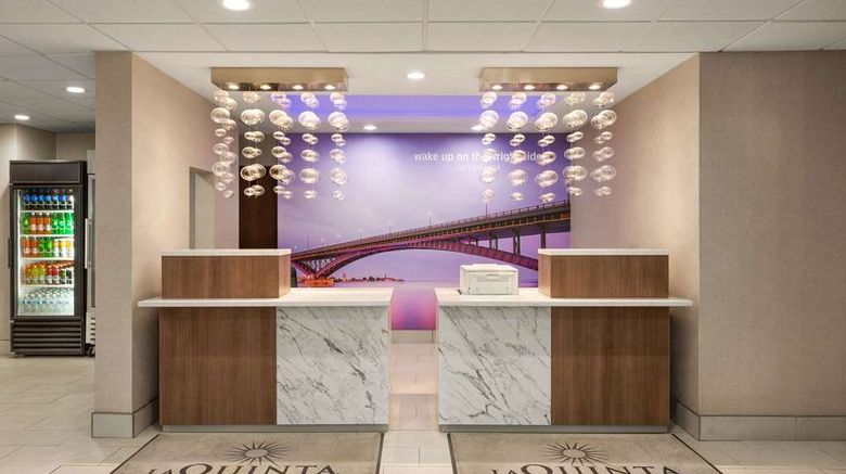 La Quinta Inn  and  Stes Lackawanna-Buffalo Lobby. Images powered by <a href="https://iceportal.shijigroup.com" target="_blank" rel="noopener">Ice Portal</a>.