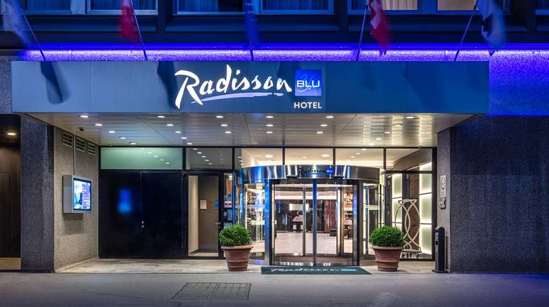 Radisson Blu Hotel Basel Exterior. Images powered by <a href="https://iceportal.shijigroup.com" target="_blank" rel="noopener">Ice Portal</a>.
