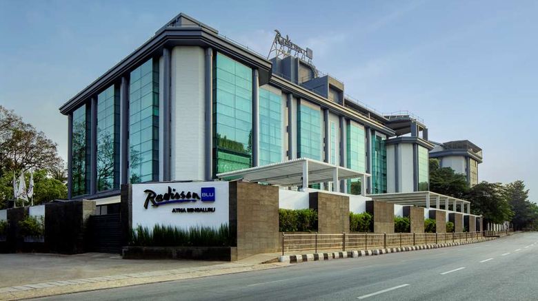Radisson Blu Atria Bengaluru Exterior. Images powered by <a href="https://iceportal.shijigroup.com" target="_blank" rel="noopener">Ice Portal</a>.