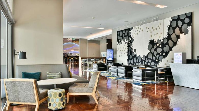 <b>Radisson Blu Gautrain Hotel, Sandton Lobby</b>. Images powered by <a href=https://www.travelagewest.com/Hotels/Sandton-South-Africa/