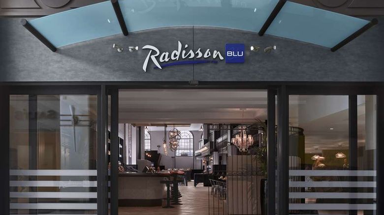 Radisson Blu Hotel Leeds Exterior. Images powered by <a href="https://iceportal.shijigroup.com" target="_blank" rel="noopener">Ice Portal</a>.