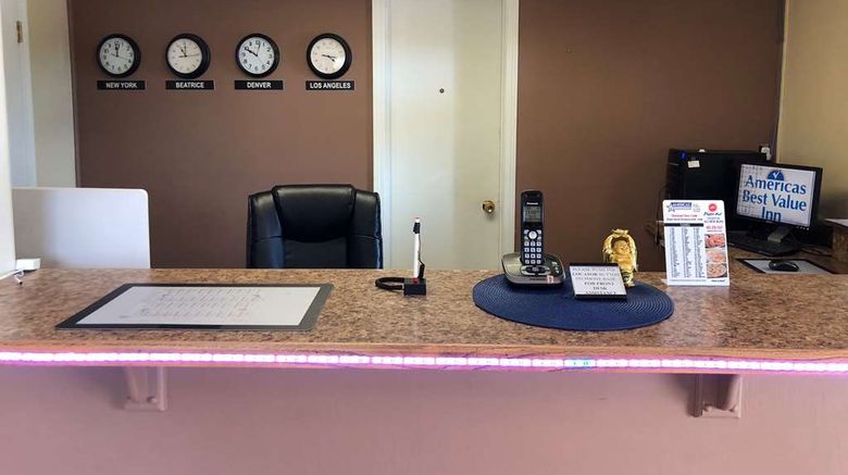 <b>Americas Best Value Inn Beatrice Lobby</b>. Images powered by <a href="https://iceportal.shijigroup.com/" title="IcePortal" target="_blank">IcePortal</a>.