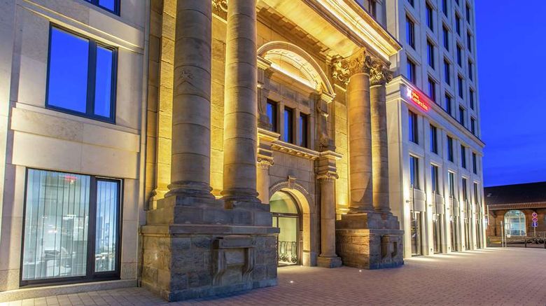 <b>Hilton Garden Inn Mannheim Exterior</b>. Images powered by <a href="https://iceportal.shijigroup.com/" title="IcePortal" target="_blank">IcePortal</a>.