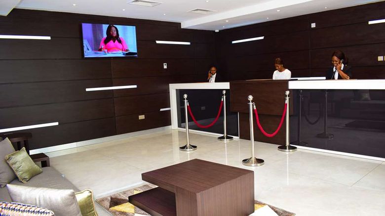 <b>Monty Suites & Golf Uyo Lobby</b>. Images powered by <a href="https://iceportal.shijigroup.com/" title="IcePortal" target="_blank">IcePortal</a>.