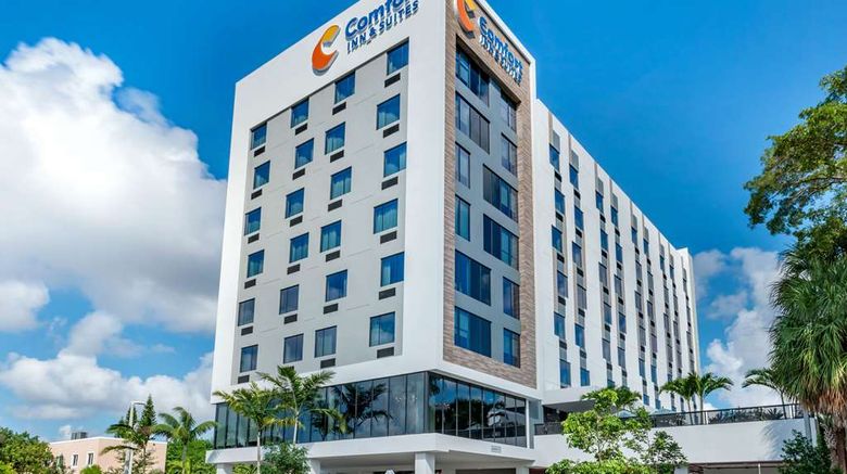 Comfort Inn  and  Suites Miami Intl Airport Exterior. Images powered by <a href="https://iceportal.shijigroup.com" target="_blank" rel="noopener">Ice Portal</a>.