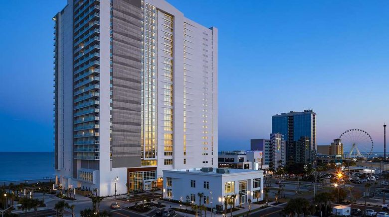 <b>Hilton Grand Vacations Ocean Enclave Exterior</b>. Images powered by <a href="https://iceportal.shijigroup.com/" title="IcePortal" target="_blank">IcePortal</a>.