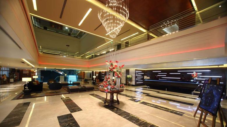 <b>Gokulam Grand Hotel & Spa, Bangalore Lobby</b>. Images powered by <a href=https://www.travelagewest.com/Hotels/Bengaluru-India/