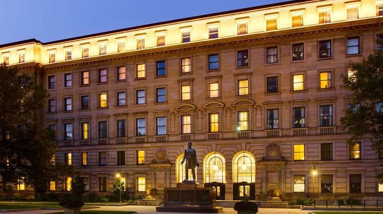 <b>Drury Plaza Hotel Cleveland Downtown Exterior</b>. Images powered by <a href="https://iceportal.shijigroup.com/" title="IcePortal" target="_blank">IcePortal</a>.