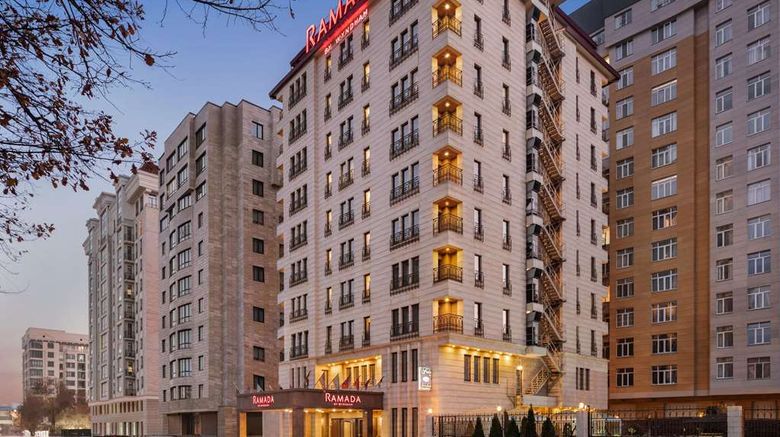 <b>Ramada by Wyndham Bishkek Centre Exterior</b>. Images powered by <a href="https://iceportal.shijigroup.com/" title="IcePortal" target="_blank">IcePortal</a>.