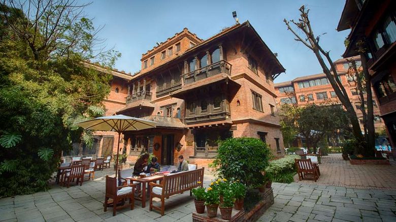Dwarikas Hotel Exterior. Images powered by <a href="https://iceportal.shijigroup.com" target="_blank" rel="noopener">Ice Portal</a>.