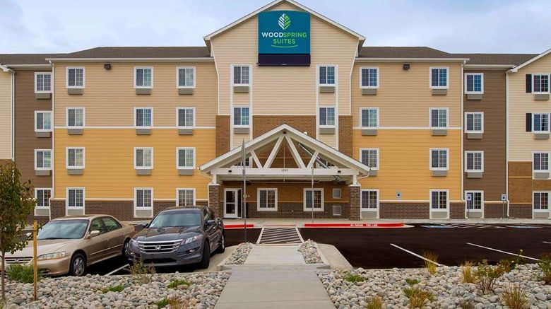 WoodSpring Suites Colorado Springs Exterior. Images powered by <a href="https://iceportal.shijigroup.com" target="_blank" rel="noopener">Ice Portal</a>.