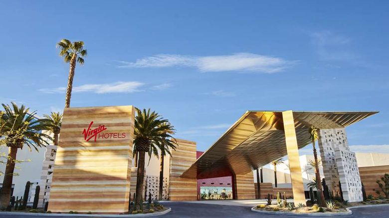 Virgin Hotels Las Vegas Curio Collection Exterior. Images powered by <a href="https://iceportal.shijigroup.com" target="_blank" rel="noopener">Ice Portal</a>.