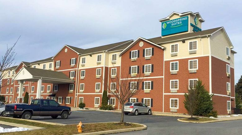 WoodSpring Suites Allentown Bethlehem Exterior. Images powered by <a href="http://web.iceportal.com" target="_blank" rel="noopener">Ice Portal</a>.