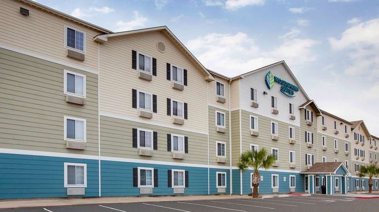 WoodSpring Suites Beaumont Exterior. Images powered by <a href="https://iceportal.shijigroup.com" target="_blank" rel="noopener">Ice Portal</a>.