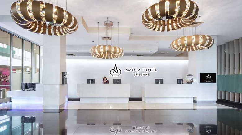 Amora Hotel Brisbane Lobby. Images powered by <a href="https://iceportal.shijigroup.com" target="_blank" rel="noopener">Ice Portal</a>.