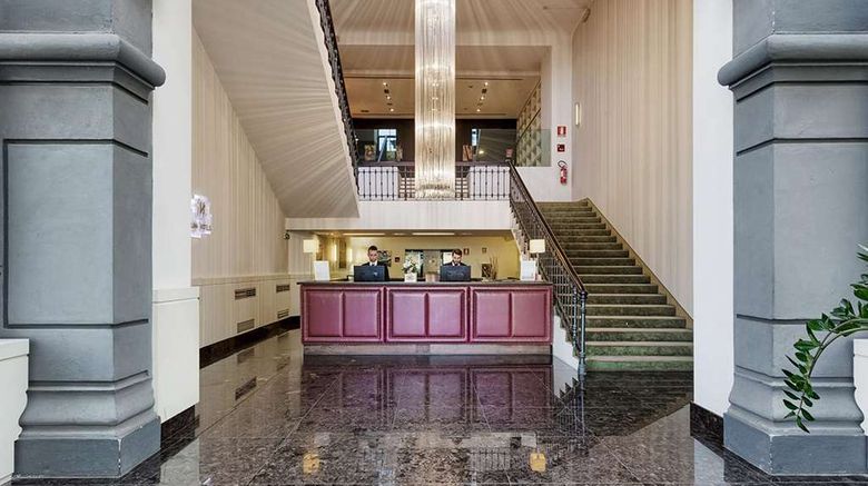 <b>Italiana Hotels Milan Rho Fair Lobby</b>. Images powered by <a href="https://iceportal.shijigroup.com/" title="IcePortal" target="_blank">IcePortal</a>.