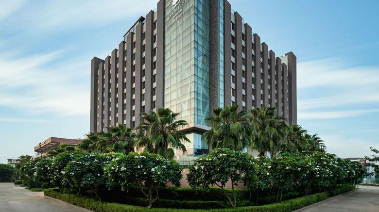 DoubleTree Hilton Gurugram Baani Square Exterior. Images powered by <a href="https://iceportal.shijigroup.com" target="_blank" rel="noopener">Ice Portal</a>.