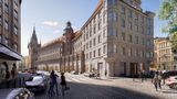 <b>ANdAZ Prague Exterior</b>. Images powered by <a href="https://iceportal.shijigroup.com/" title="IcePortal" target="_blank">IcePortal</a>.