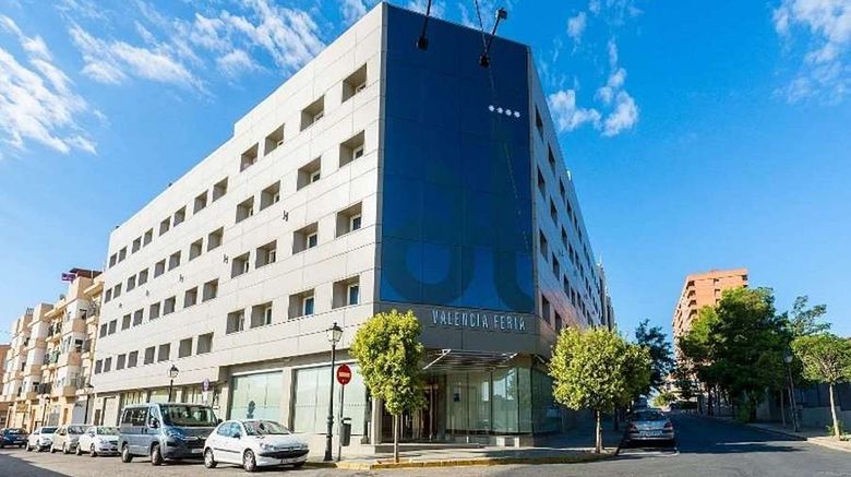 <b>Hotel Port Feria Valencia Exterior</b>. Images powered by <a href="https://iceportal.shijigroup.com/" title="IcePortal" target="_blank">IcePortal</a>.