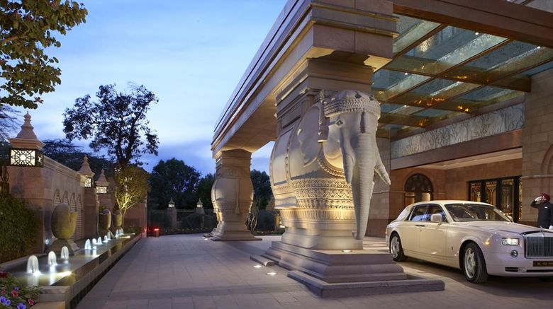 <b>The Leela Palace New Delhi Exterior</b>. Images powered by <a href=https://www.travelagewest.com/Hotels/Delhi/