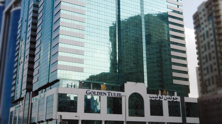 <b>Golden Tulip Sharjah Exterior</b>. Images powered by <a href="https://iceportal.shijigroup.com/" title="IcePortal" target="_blank">IcePortal</a>.