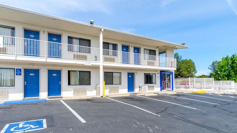 <b>Motel 6 Redding Central Exterior</b>. Images powered by <a href="https://iceportal.shijigroup.com/" title="IcePortal" target="_blank">IcePortal</a>.