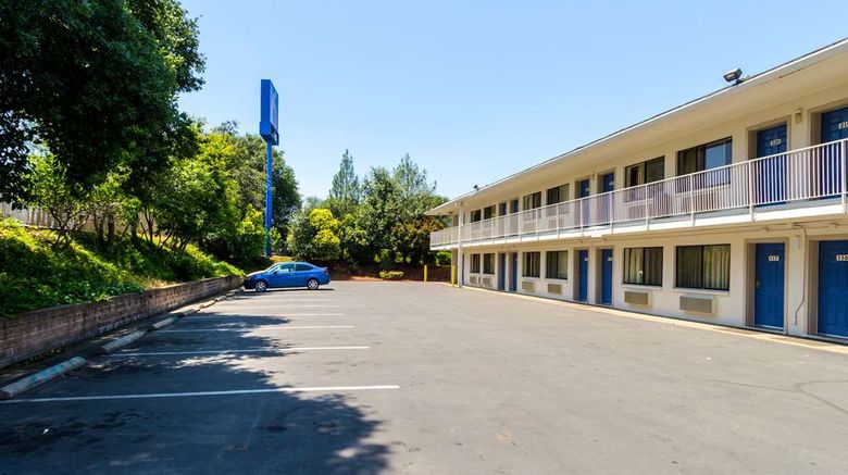<b>Motel 6 Redding Central Exterior</b>. Images powered by <a href="https://iceportal.shijigroup.com/" title="IcePortal" target="_blank">IcePortal</a>.